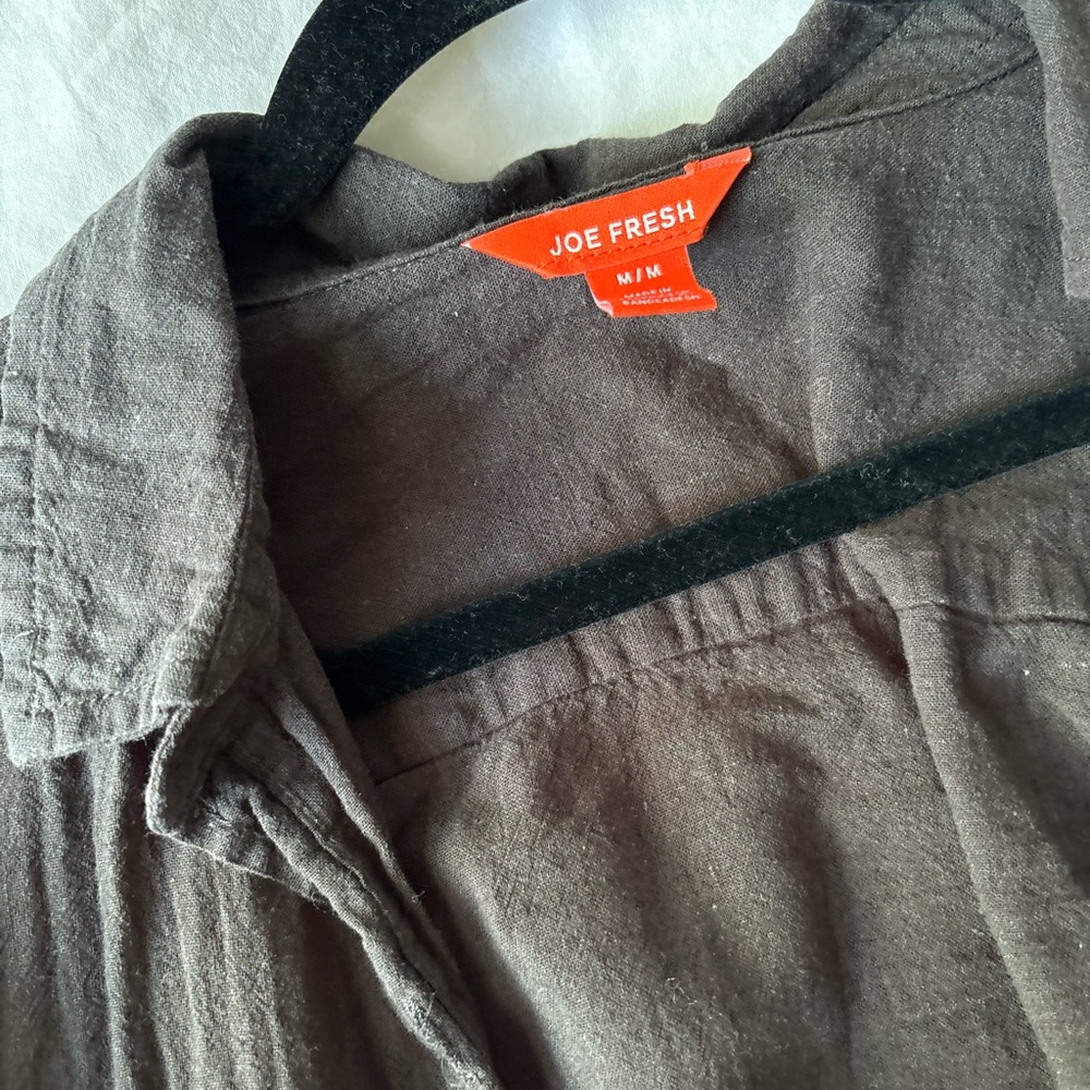 Linen button down